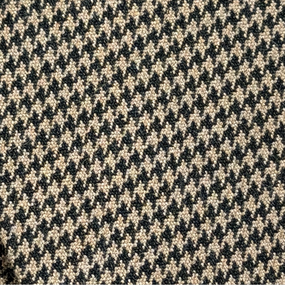 Chaps houndstooth plaid check blazer women’s suit jacket coat New brown neutral - Picture 6 of 13